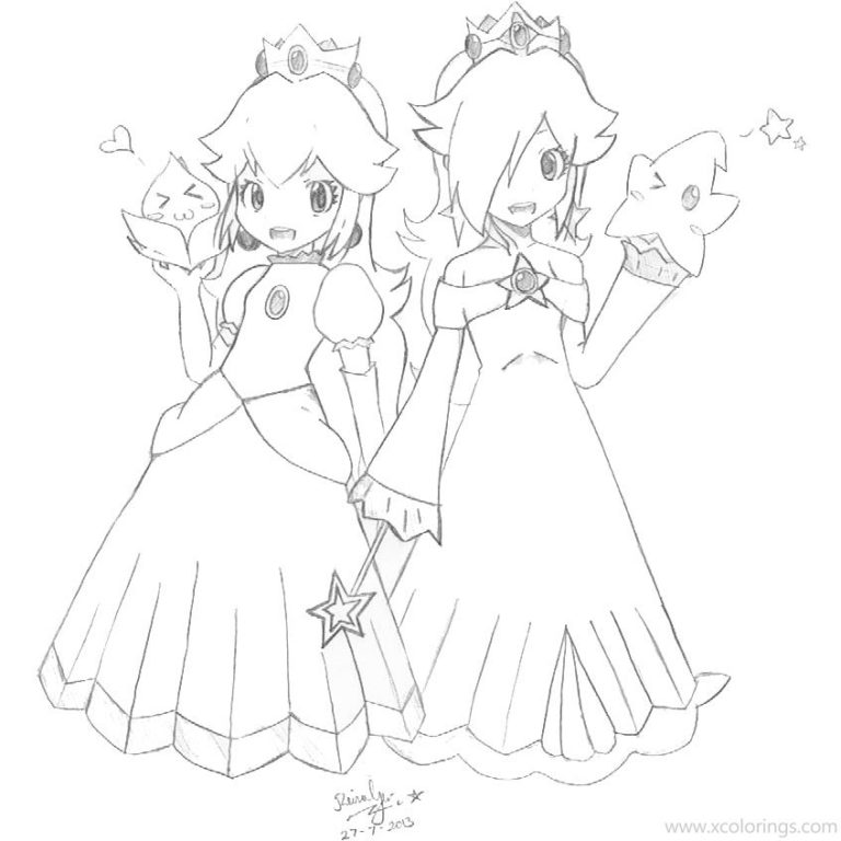 Princess Rosalina Coloring Pages Sketch Coloring Page