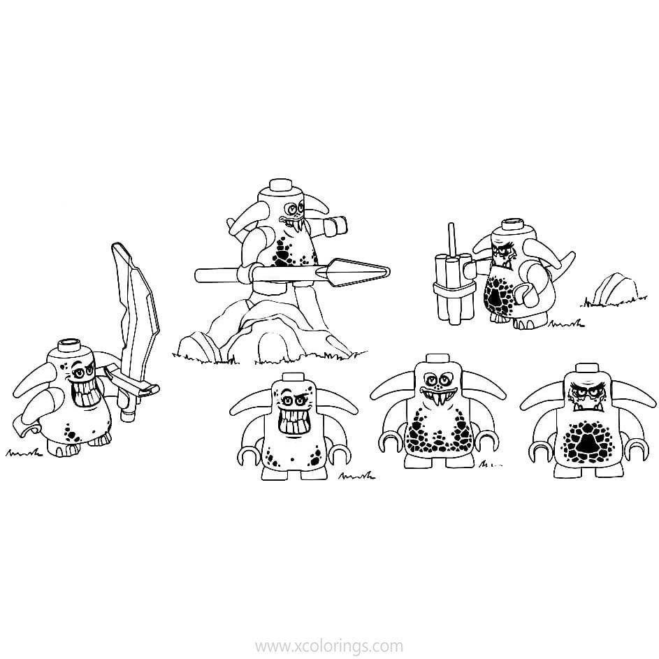 Free Scurriers from LEGO NEXO Knights Coloring Pages printable