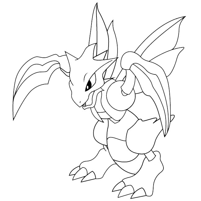 Free Scyther from Pokemon Coloring Pages printable