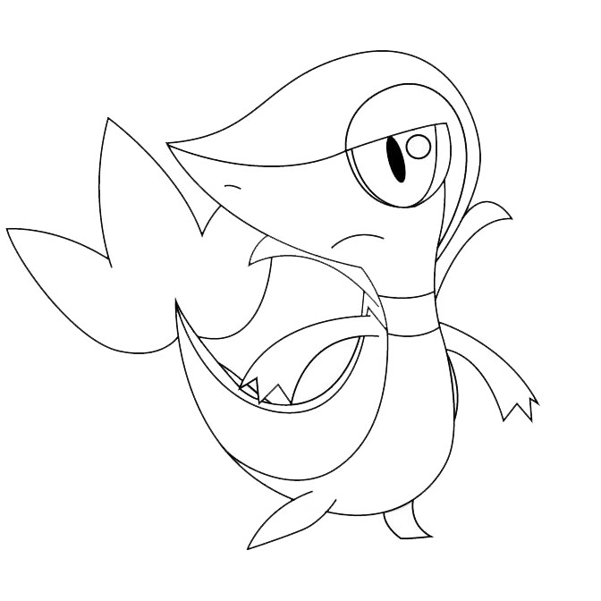 Free Snivy from Pokemon Coloring Pages printable