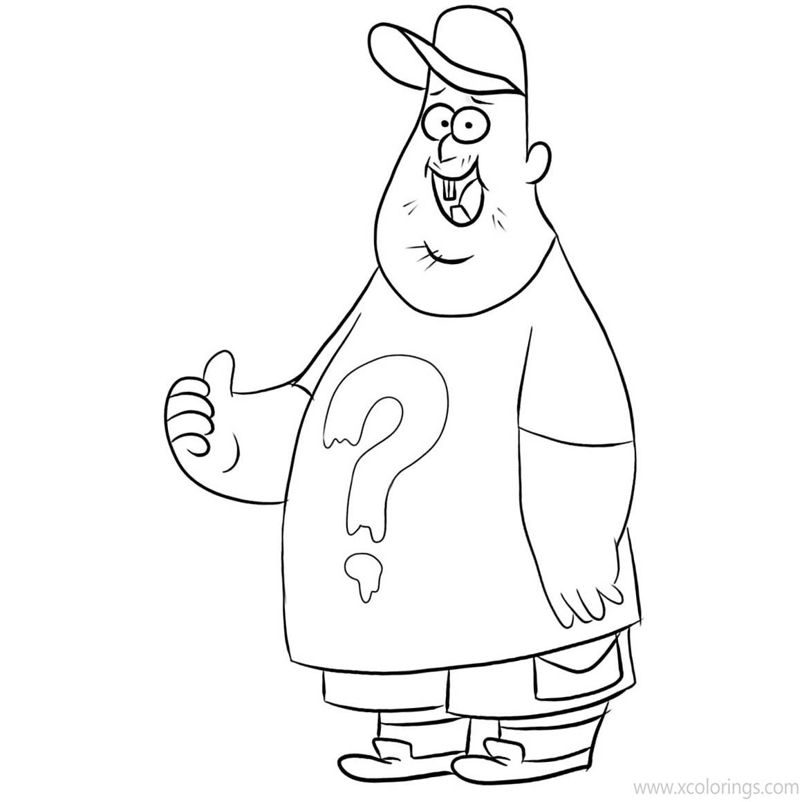 Free Soos Ramirez from Gravity Falls Coloring Pages printable