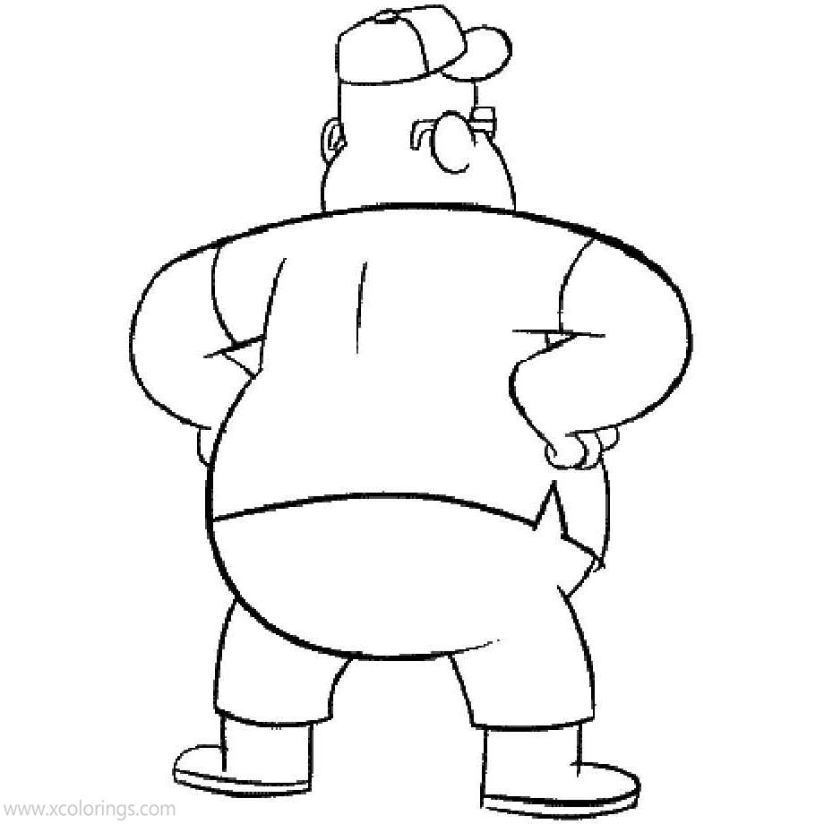 Free Soos from Gravity Falls Coloring Pages printable