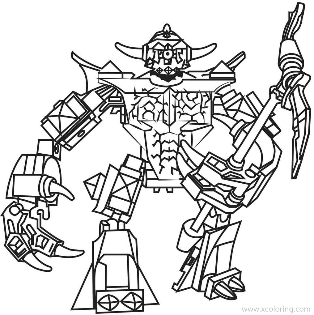 Sparkks from LEGO NEXO Knights Coloring Pages - XColorings.com