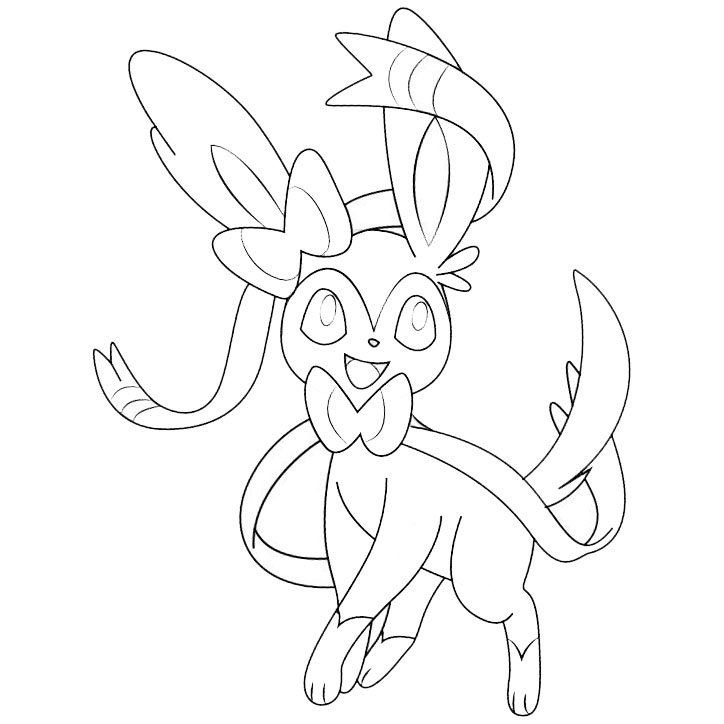 Sylveon From Pokemon Coloring Pages