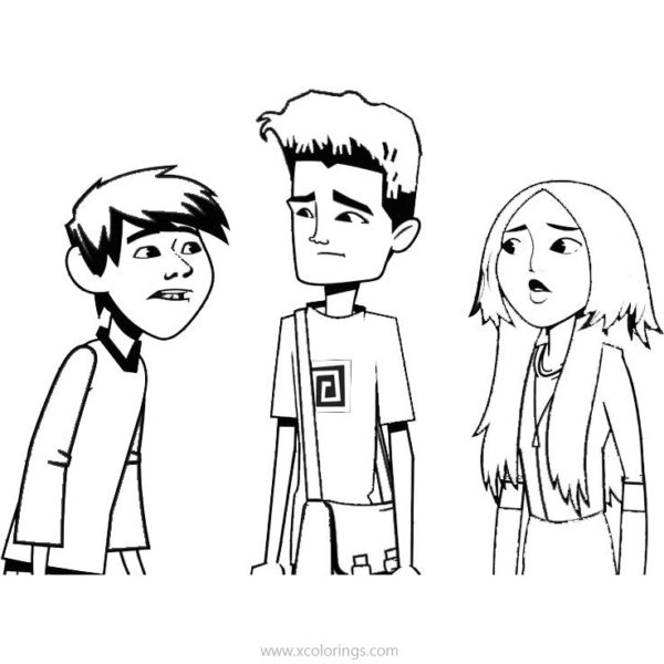 Hollow Font For Coloring Pages