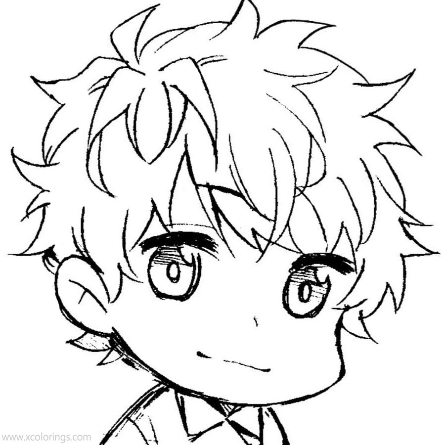 Free The Promised Neverland Coloring Pages Chibi Emma printable