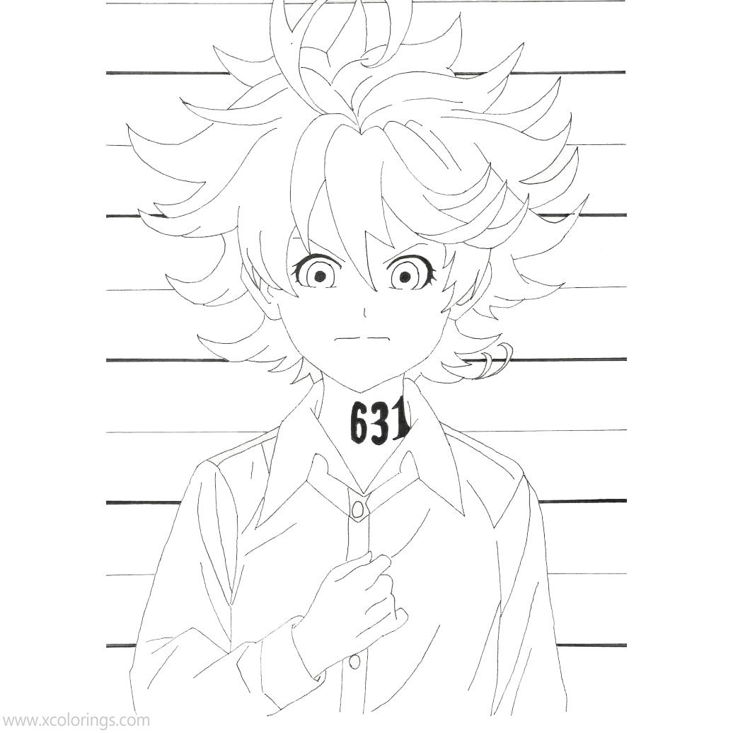 Free The Promised Neverland Coloring Pages Emma 631 printable