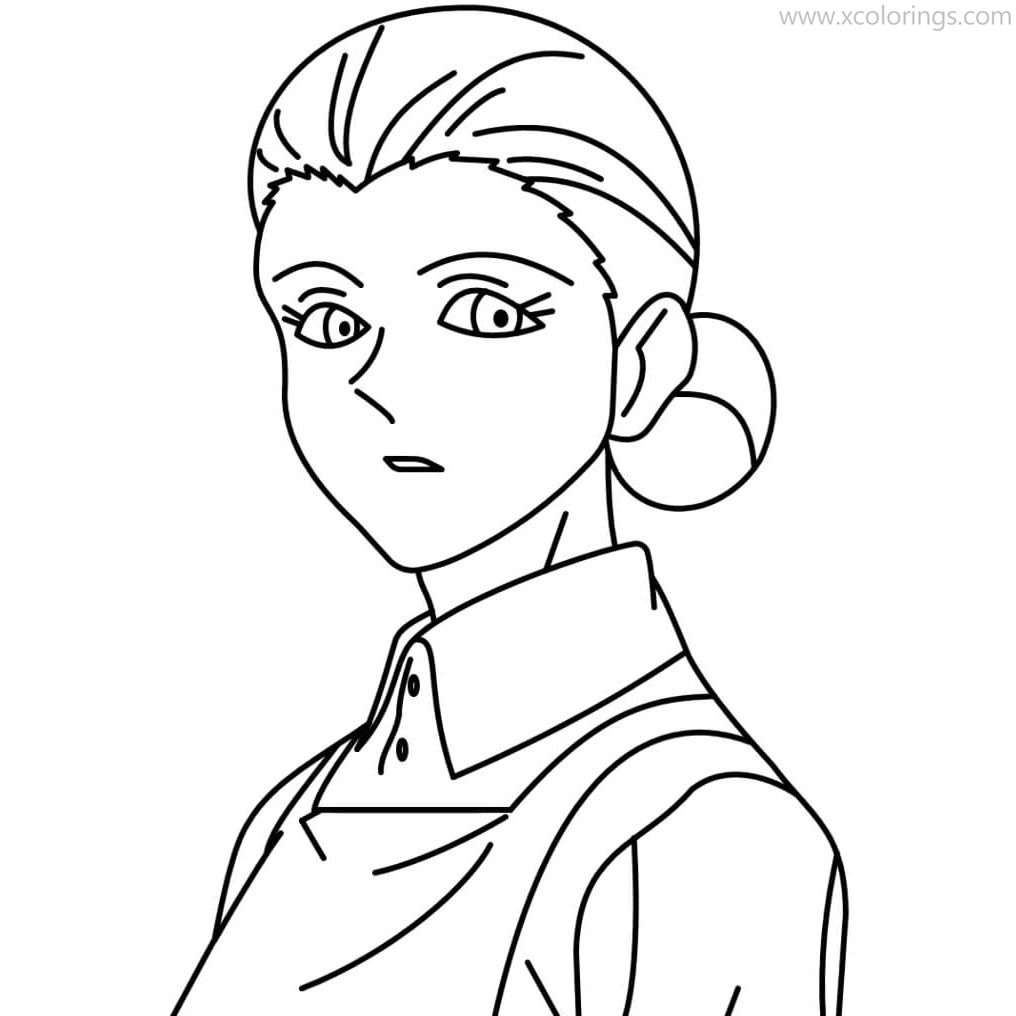 Free The Promised Neverland Coloring Pages Isabella printable