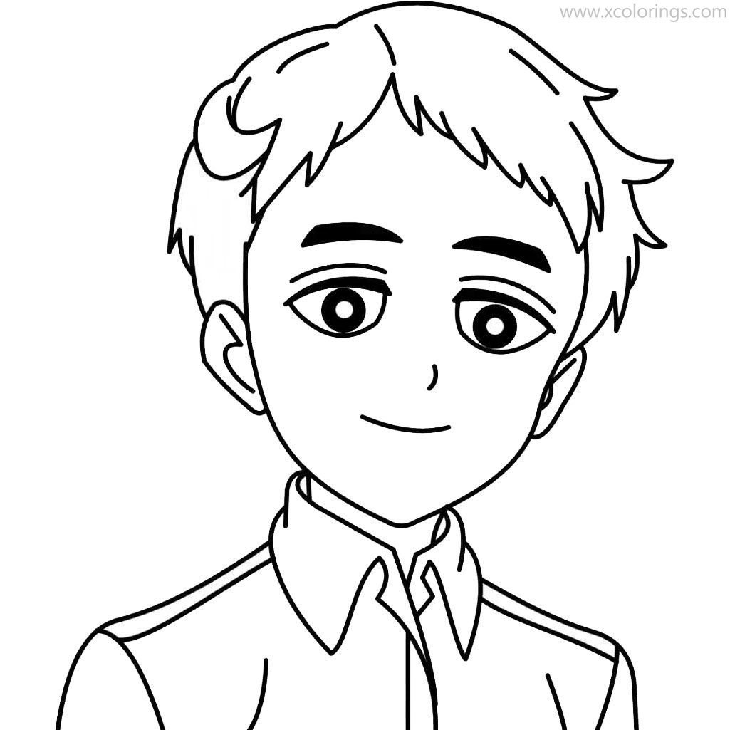 Free The Promised Neverland Coloring Pages Norman Linear printable