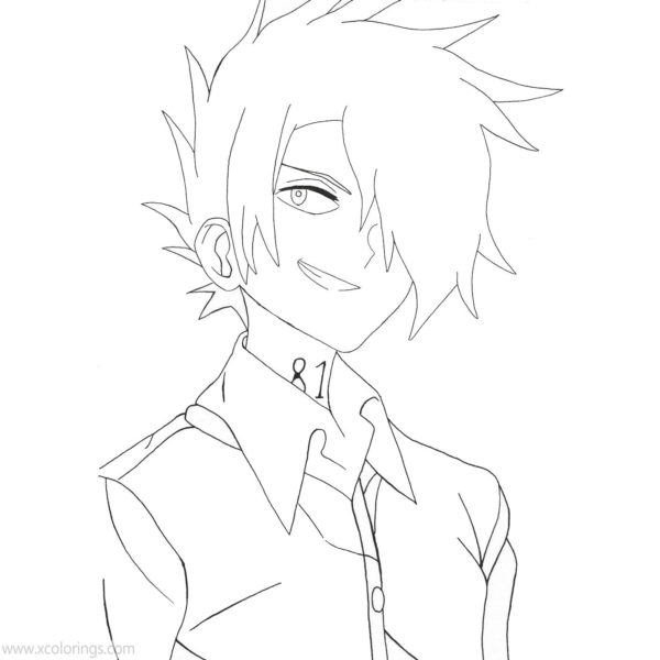 The Promised Neverland Coloring Pages Norman Emma and Ray - XColorings.com