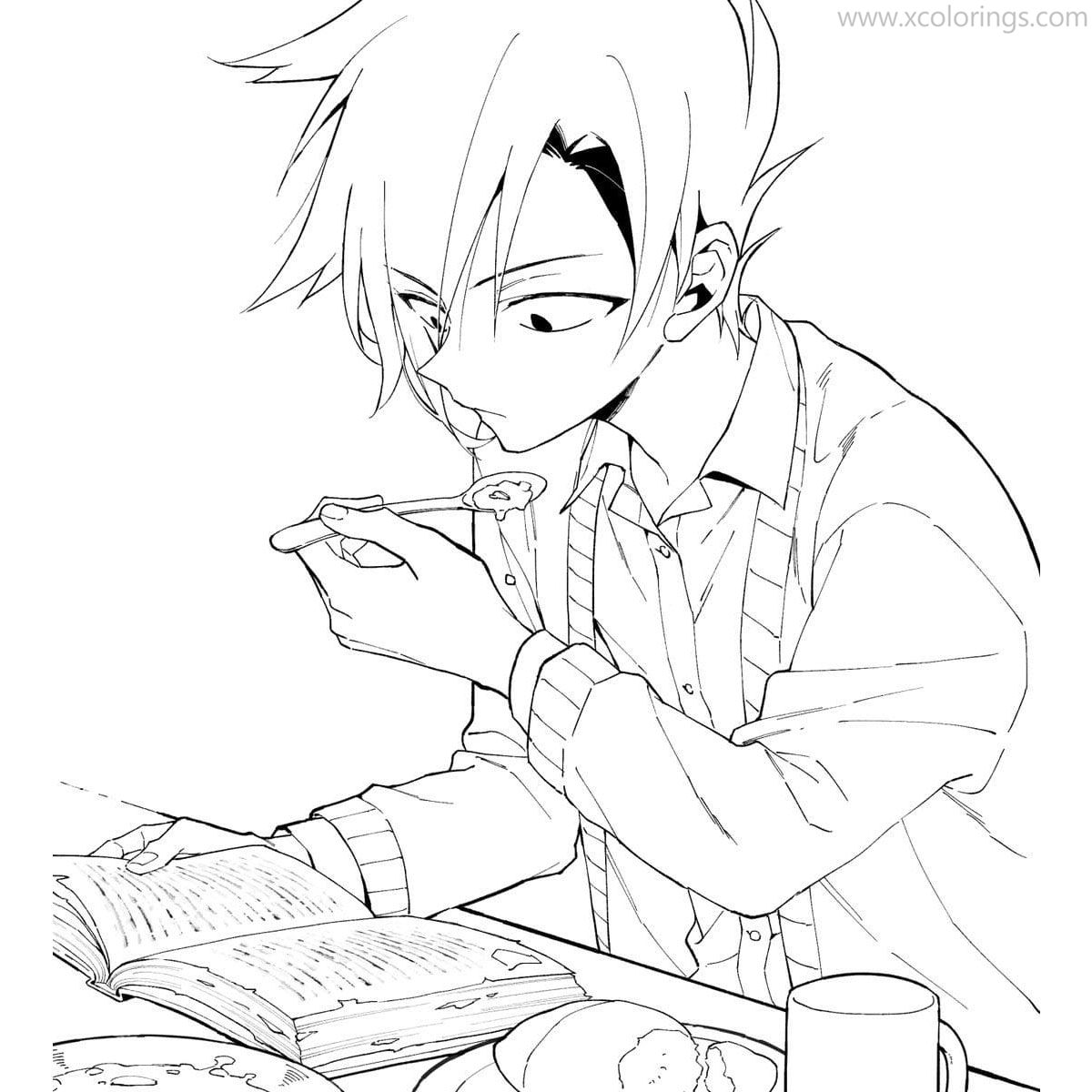 The Promised Neverland Coloring Pages Emma is Angry - XColorings.com