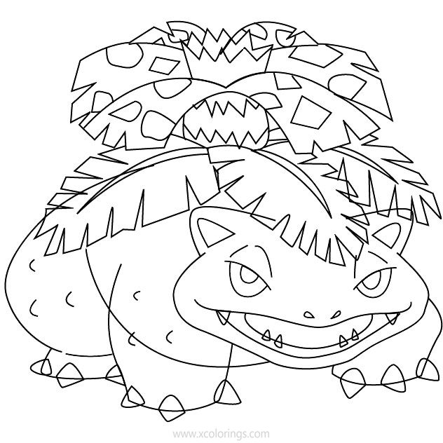 Free Venusaur from Pokemon Coloring Pages printable