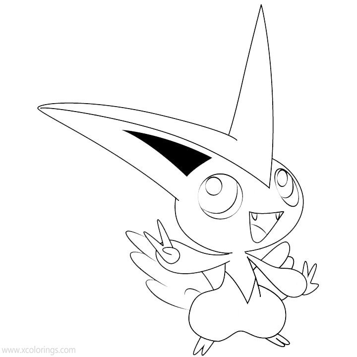 Free Victini from Pokemon Coloring Pages printable