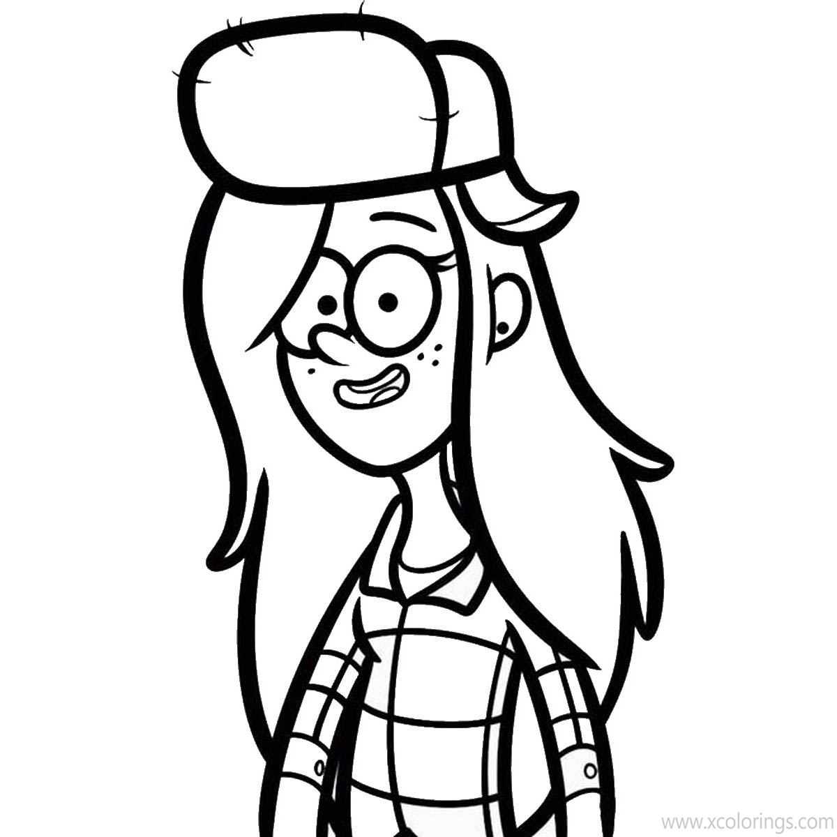 Free Wendy from Gravity Falls Coloring Pages printable