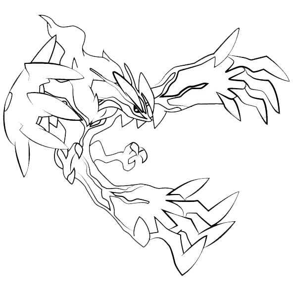 Free Yveltal from Pokemon Coloring Pages printable