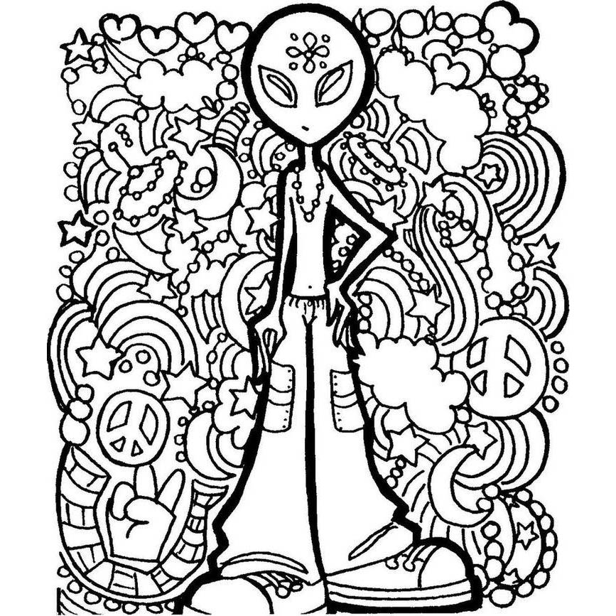 Printable Alien Coloring Pages printable-alien-coloring-pages