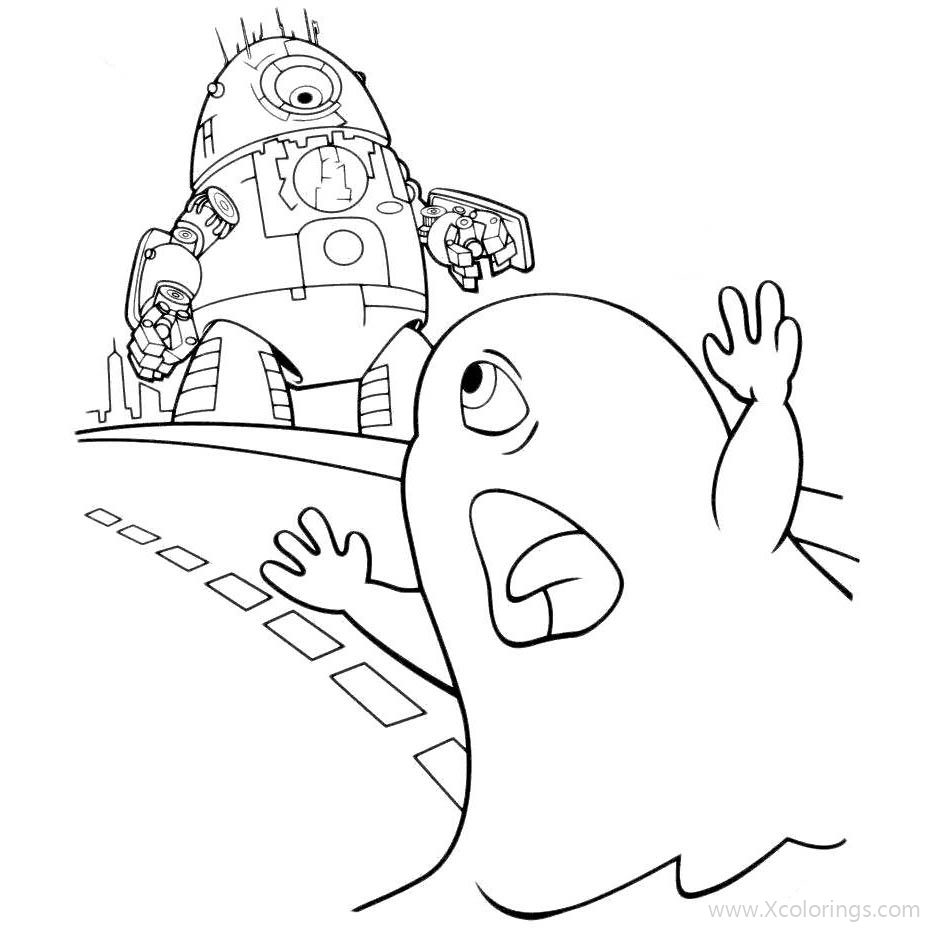 Free Alien and Ghost Coloring Pages printable