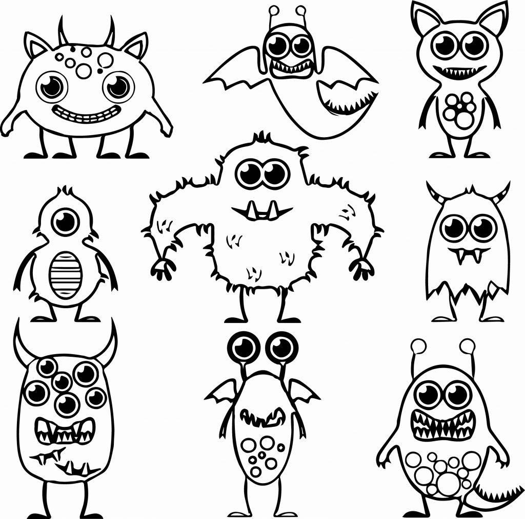 Free Aliens Design Coloring Pages printable