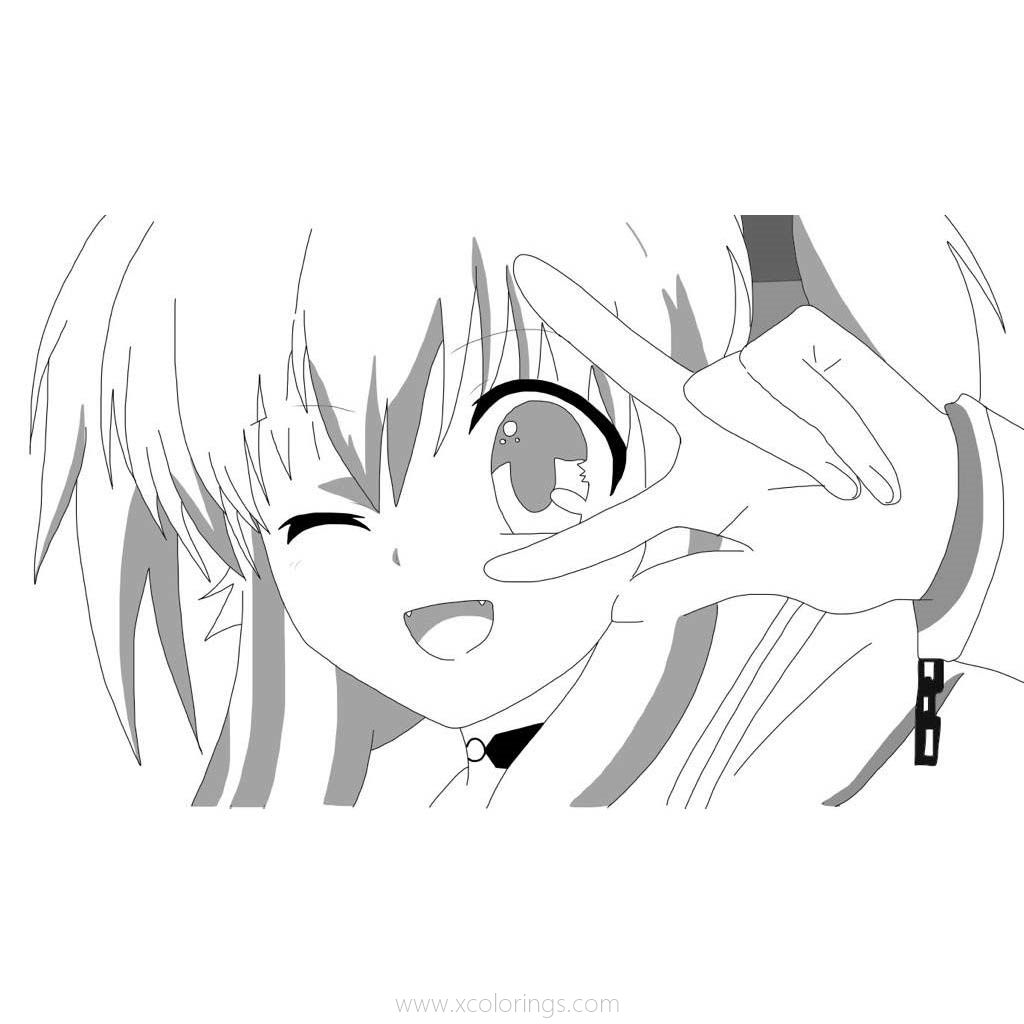 Free Angel Beats Yui Coloring Pages printable
