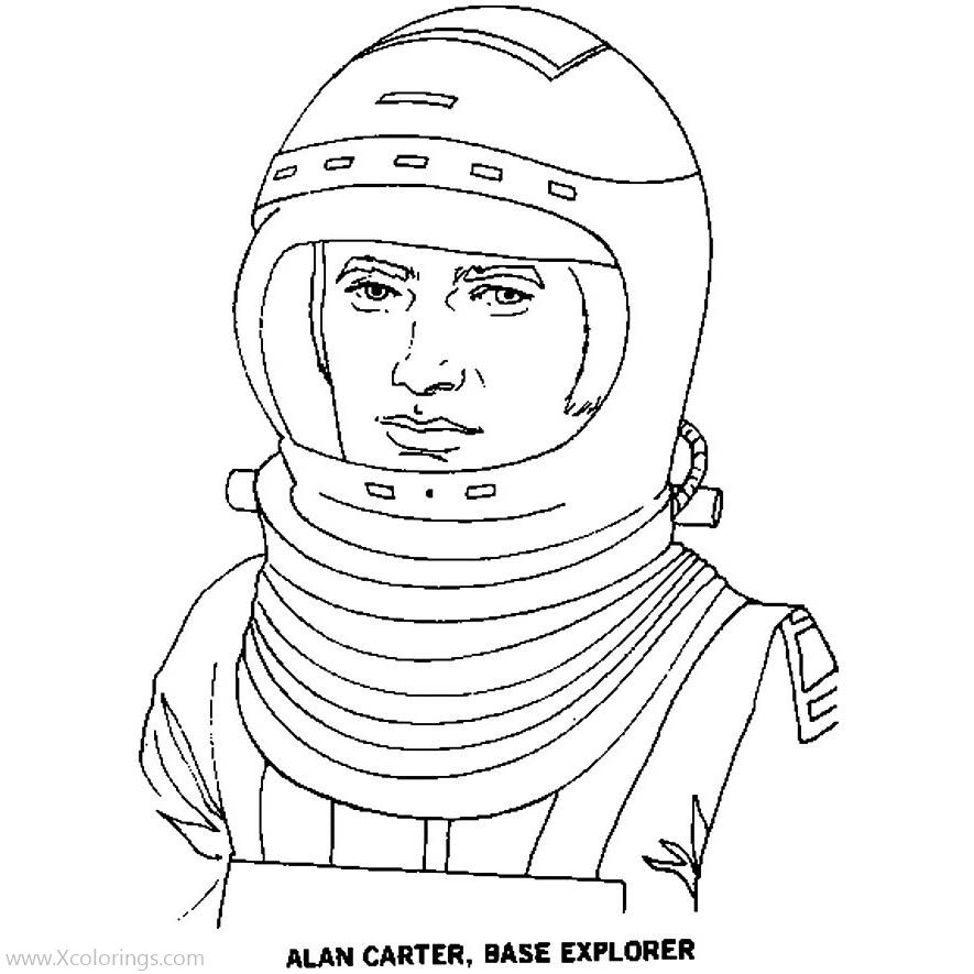 Free Astronaut Coloring Pages Alan Carter printable