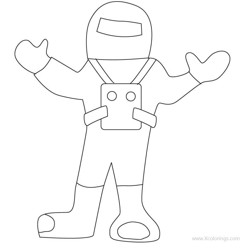 Free Astronaut Coloring Pages for Kindergarten printable