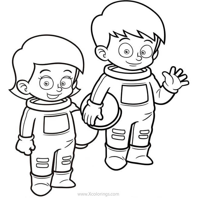 Free Astronaut Coloring Sheets printable