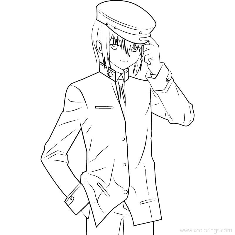 Free Ayato Naoi from Angel Beats Coloring Pages printable