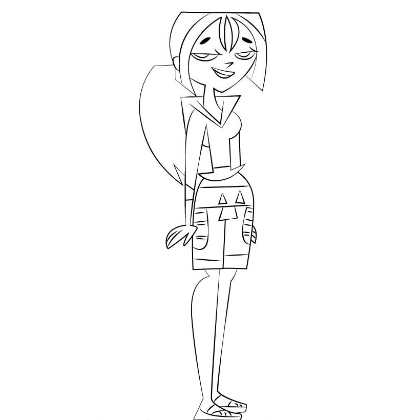 Free Bridgette from Total Drama Coloring Pages printable