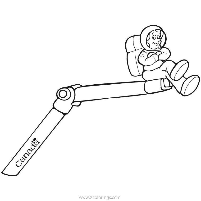 Free Canadian Astronaut Coloring Pages printable