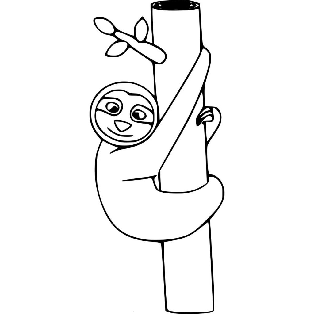 Female Sloth Coloring Pages - XColorings.com