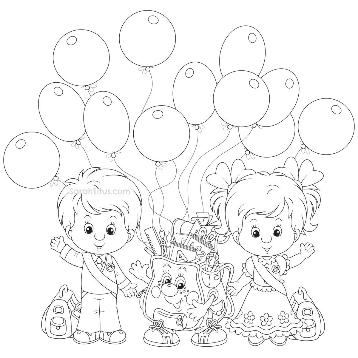 Free Celebrate End of School Year Coloring Pages printable