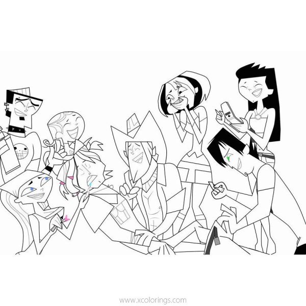 Total Drama Coloring Pages Raccoon - XColorings.com