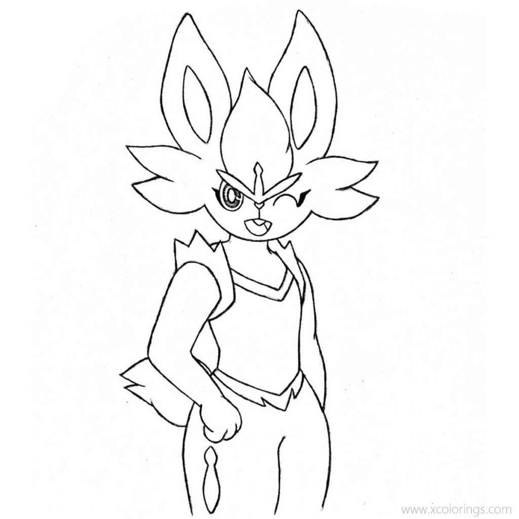 10 Raboot Pokemon Coloring Page for Budding Artists