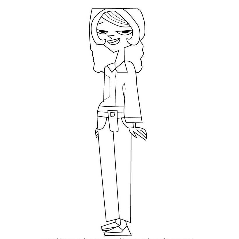 Free Cloie from Total Drama Coloring Pages printable