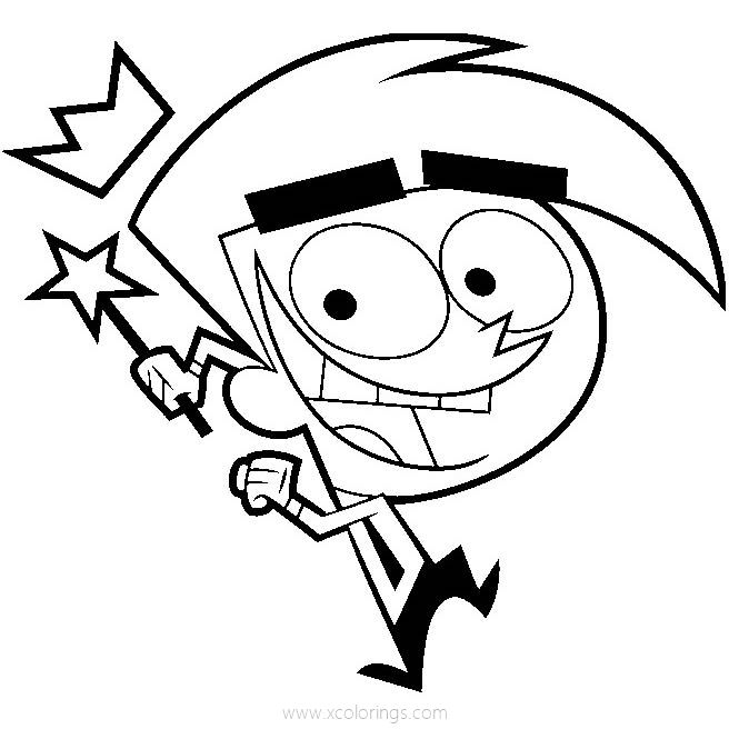 Free Cosmo from Fairly Odd Parents Coloring Pages printable