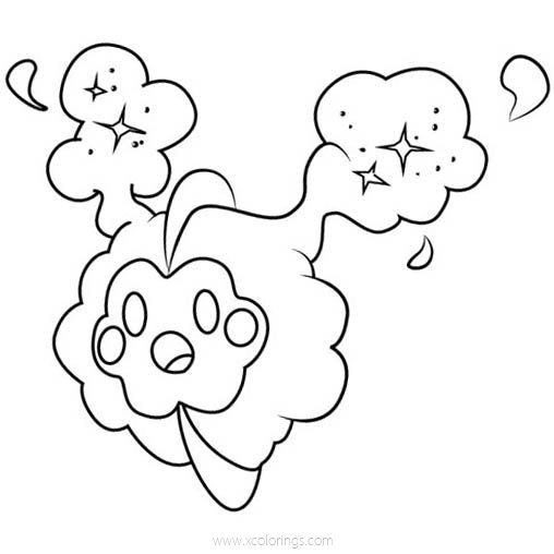 Free Cosmog Pokemon Coloring Pages printable