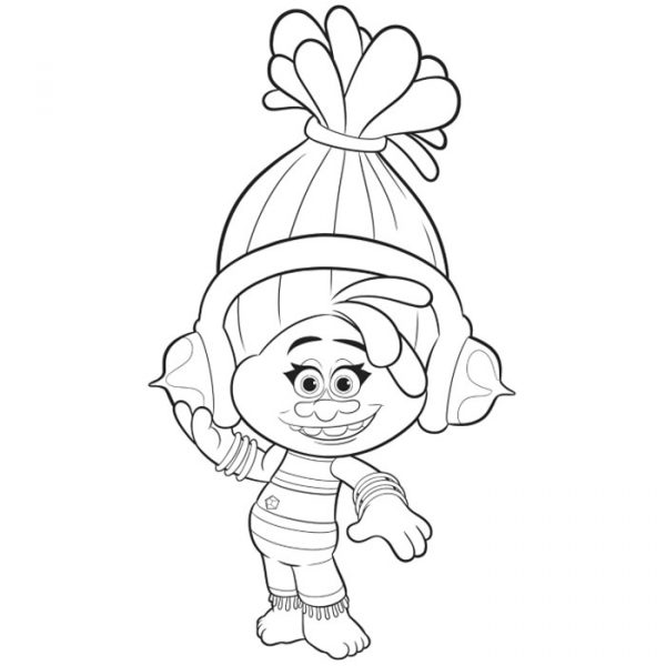 DJ Suki from Trolls Coloring Pages - XColorings.com