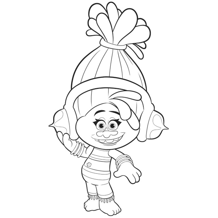 Free DJ Suki Coloring Pages from Trolls printable