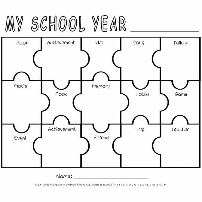 Free End of School Year Coloring Pages My School Year printable