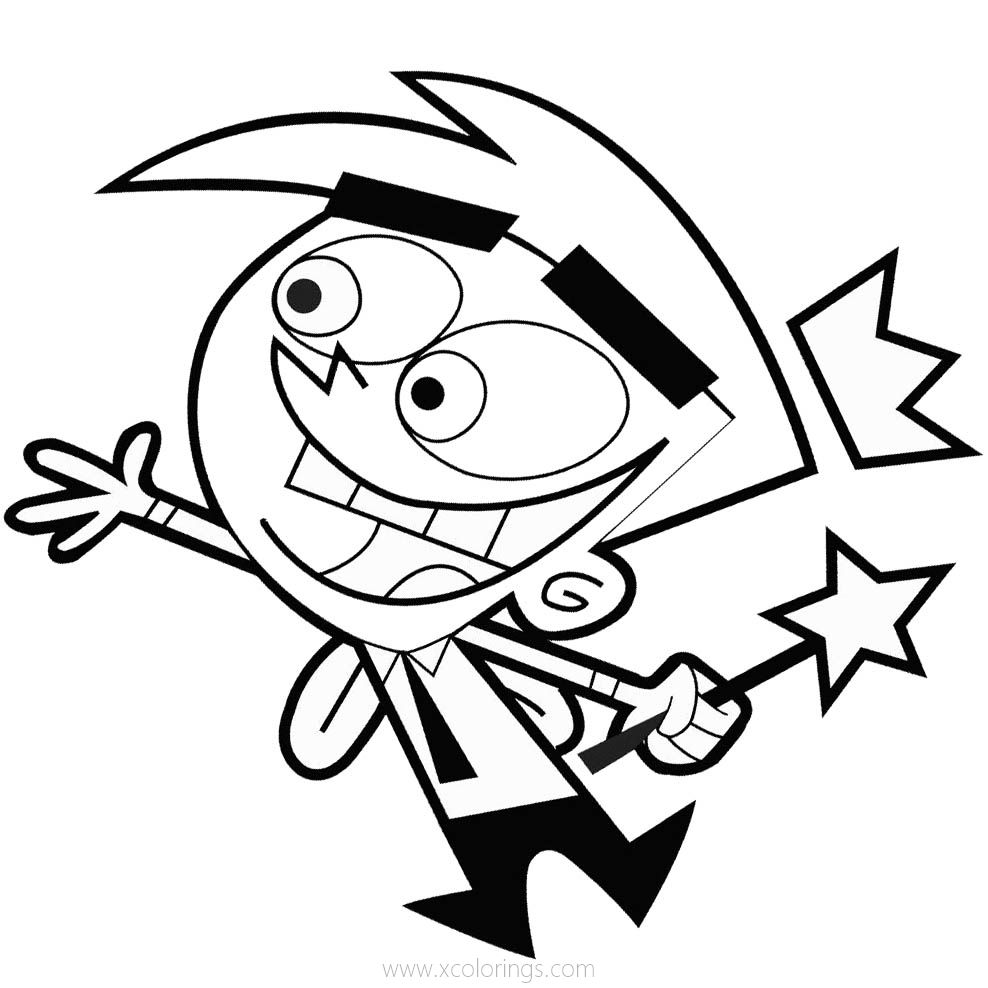 Free Fairly Odd Parents Coloring Pages Cosmo printable