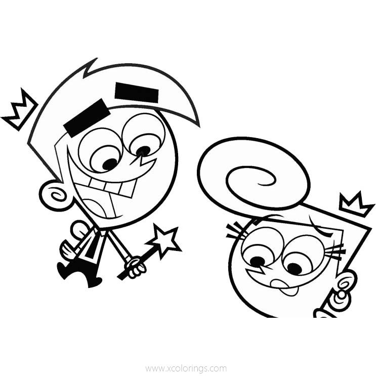 Free Fairly Odd Parents Coloring Pages Fairies printable