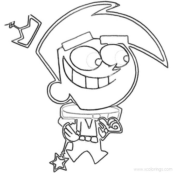 Free Fairly Odd Parents Coloring Pages Outline printable