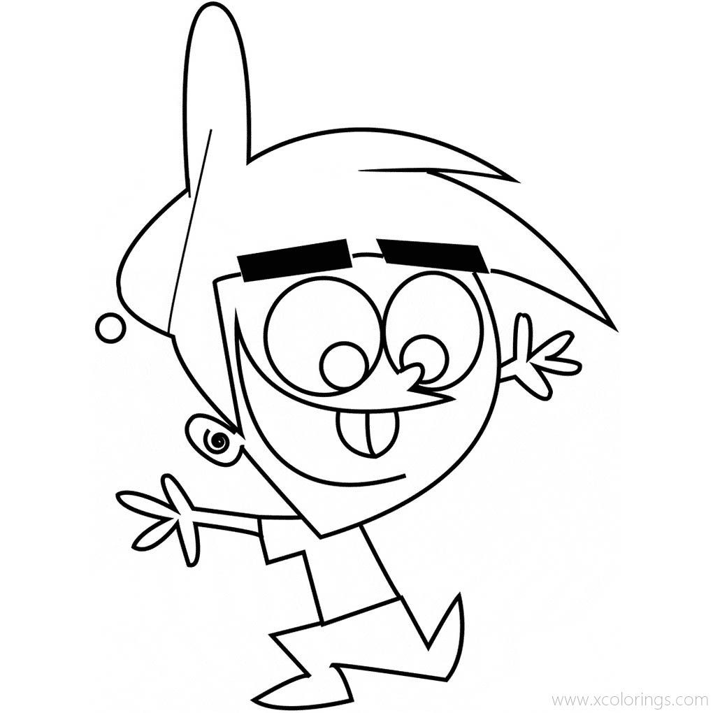 Free Fairly Odd Parents Coloring Pages Timmy Turner printable