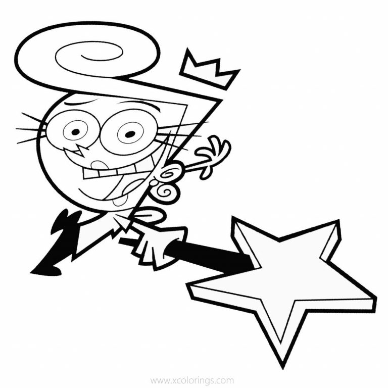 Timmy Turner Fairly Oddparents Coloring Sketch Coloring Page