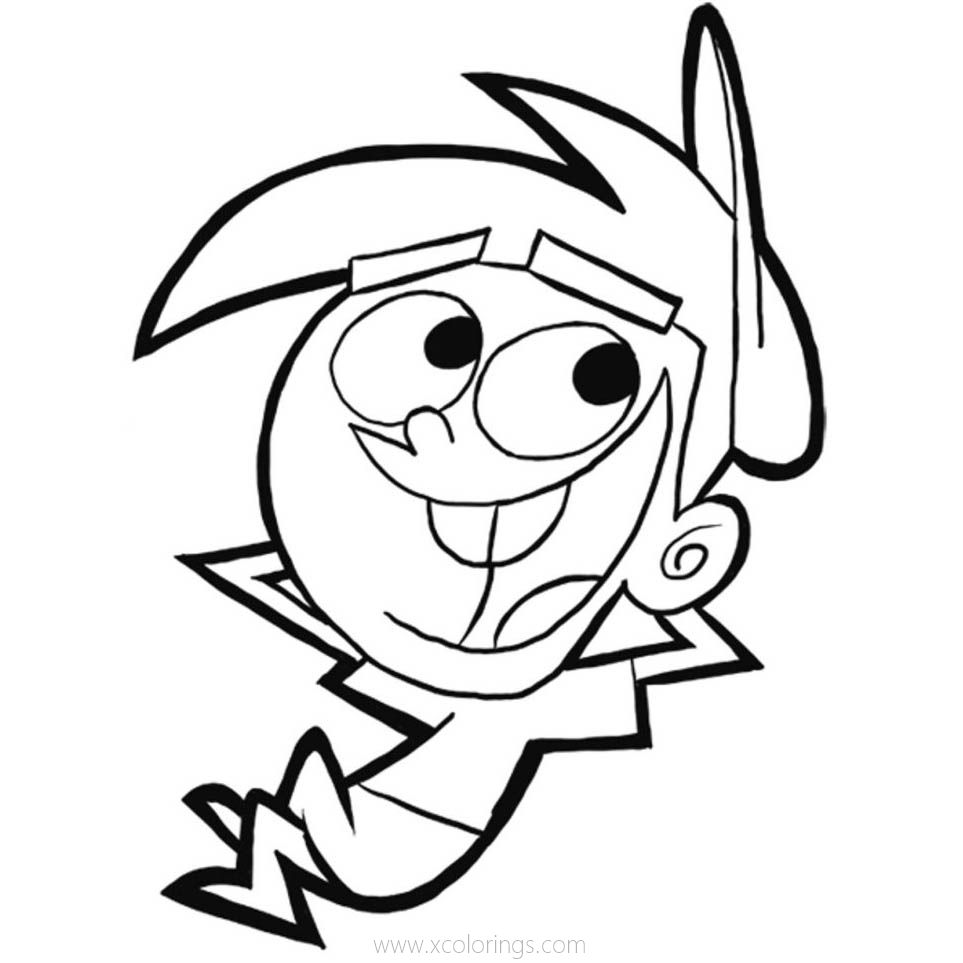 Free Fairly Odd Parents Timmy Turner Coloring Pages  printable