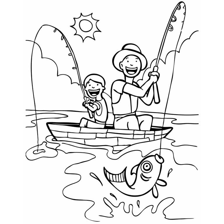 Free Father's Day Activity Coloring Pages printable