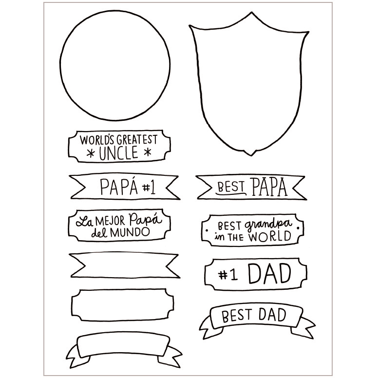 Free Father's Day Coloring Pages Activity Sheets Template printable