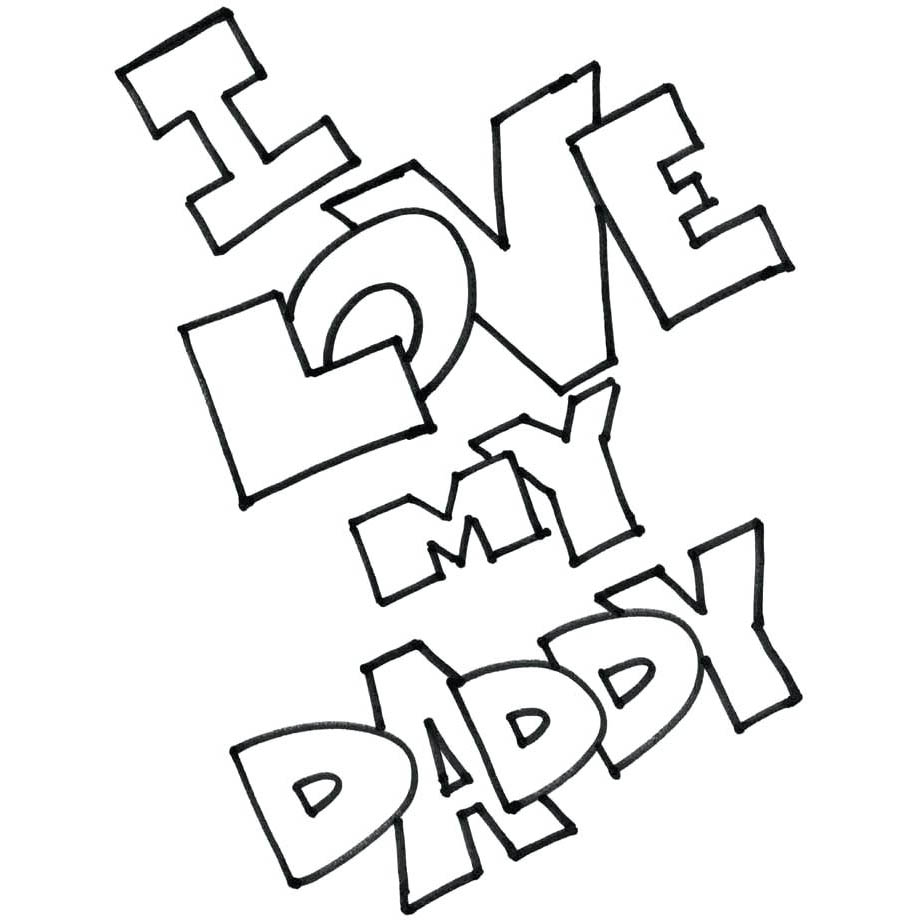 Free Father's Day Coloring Pages for Toddlers printable