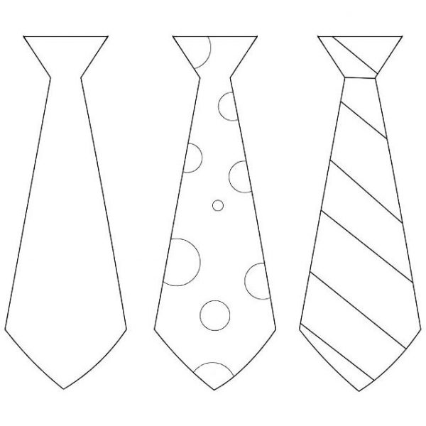 Tie with Happy Father's Day Coloring Pages - XColorings.com