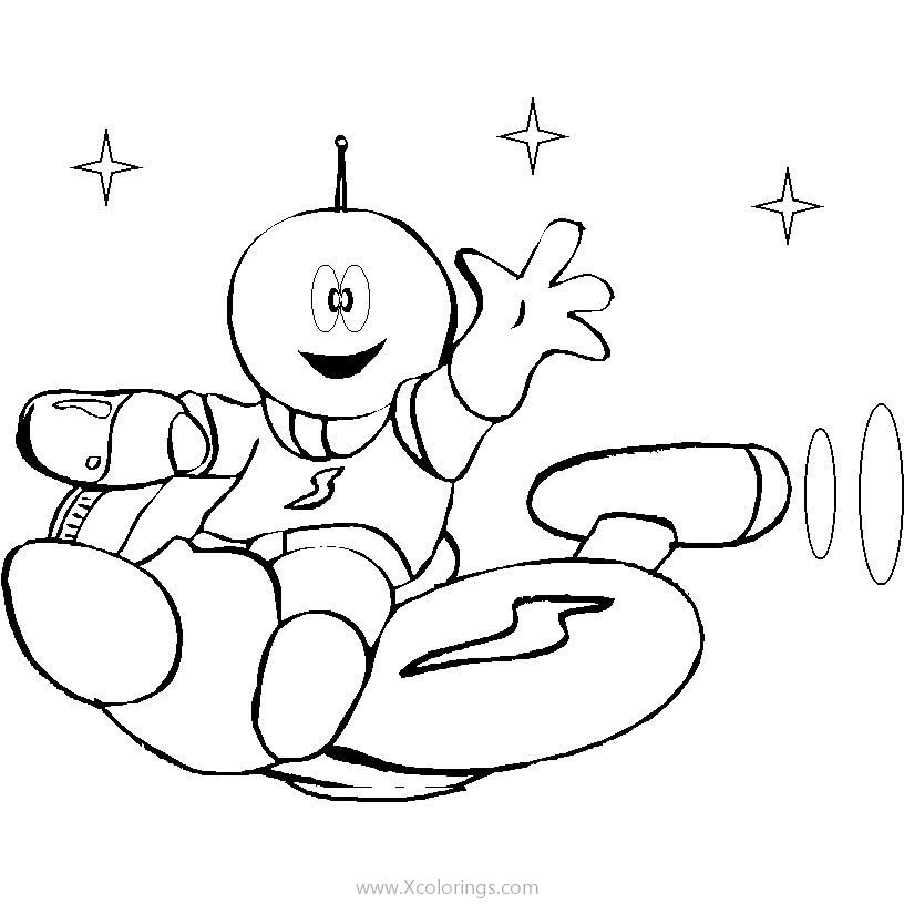 Free Funny Astronaut Coloring Pages printable